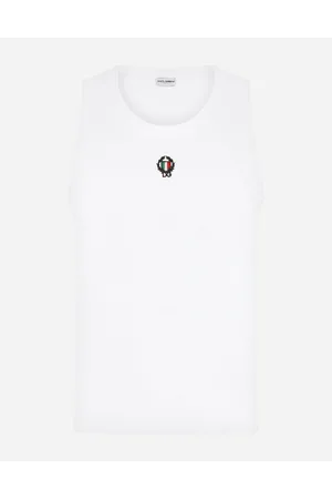 Dolce & Gabbana Two-way Stretch Cotton Singlet With Patch - Man Underwear And Loungewear 3