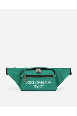 Dolce & Gabbana Small Nylon Belt Bag With Rubberized Logo - Man Backpacks And Fanny Packs Nylon Onesize