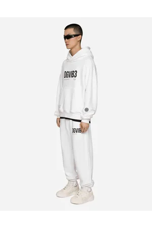 Dolce & Gabbana Jersey Jogging Pants With Dgvib3 Print And Logo - Man Trousers And Shorts Cotton Xs