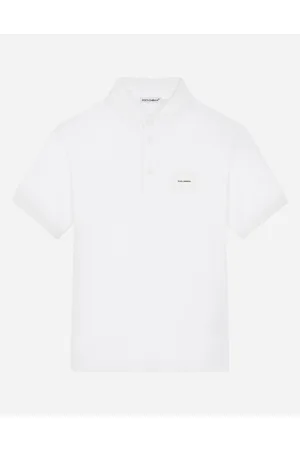 Dolce & Gabbana Piqué Polo Shirt With Logo Plate - Man T-shirts And Sweatshirts 5