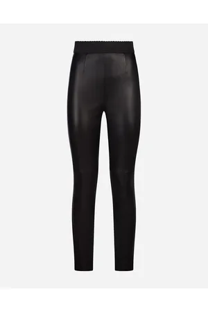 Dolce & Gabbana Leather Pants - Woman Trousers And Shorts 46