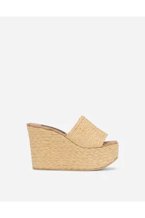 Dolce & Gabbana Woven Raffia Wedges - Woman Sandals And Wedges 38.5