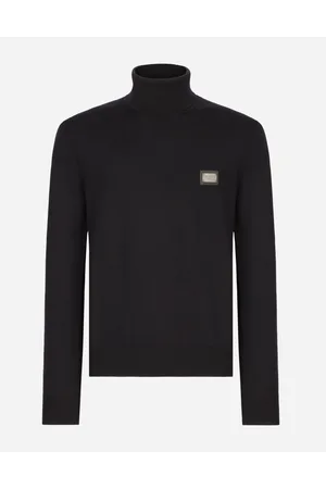Dolce & Gabbana Wool Turtle-neck Sweater With Branded Tag - Man Sweaters And Cardigans Wool 44