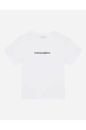Dolce & Gabbana Jersey T-shirt With Embroidered Logo - Man T-shirts And Sweatshirts Cotton 2