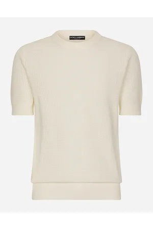 Dolce & Gabbana Cotton Sweater With Logo Label - Man Cotton 44