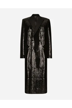 Dolce & Gabbana Sequined Double-breasted Coat - Man Coats And Jackets Scuba 46