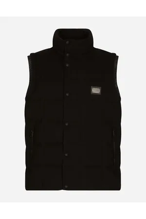 Dolce & Gabbana Jersey Vest With Branded Tag - Man Coats And Jackets Cotton 44