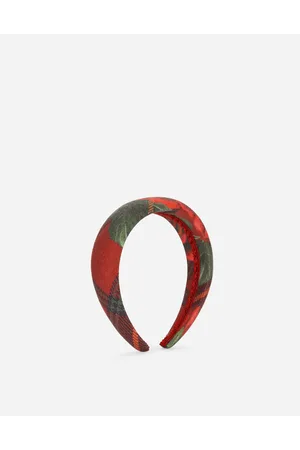 Dolce & Gabbana Tartan-print Wool Flannel Hairband - Woman Accessories Wool Onesize