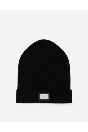Dolce & Gabbana Ribbed Knit Hat With Logo Tag - Man Accessories Wool L