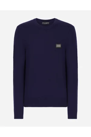 Dolce & Gabbana Wool And Cashmere Round-neck Sweater - Man Sweaters And Cardigans Wool 44