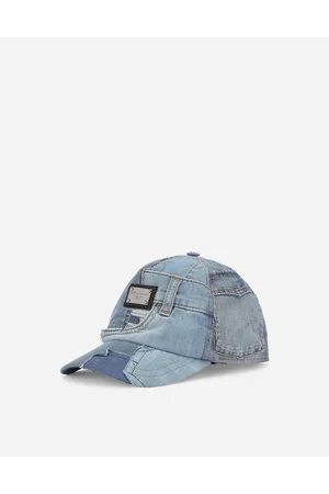 Dolce & Gabbana Denim Baseball Cap With Logo Tag - Man Accessories Multi-colored S