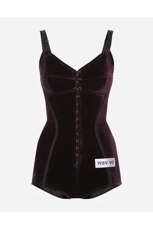 Dolce & Gabbana Kim Velvet And Marquisette Bodysuit - Woman Shirts And Tops 46