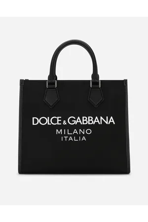 Dolce & Gabbana Small Nylon Shopper With Rubberized Logo - Man Shoppers Nylon Onesize