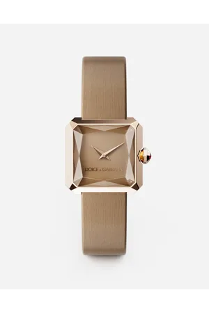 Dolce & Gabbana Gold Watch With Silk Strap - Woman Watches&straps Onesize