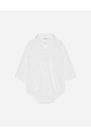 Dolce & Gabbana Shirt Bodysuit In Stretch Poplin - Man Topwear Cotton 0/3