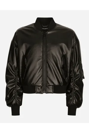 Dolce & Gabbana Faux Leather Jacket With Logo Tag - Man Coats And Jackets Faux Leather Xl