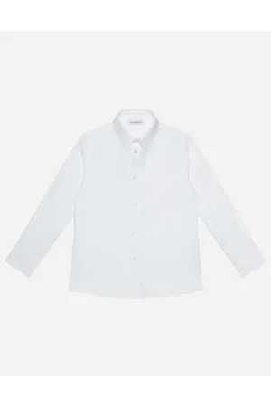 Dolce & Gabbana Stretch Poplin Shirt With Covered Placket - Man Shirts Cotton 3