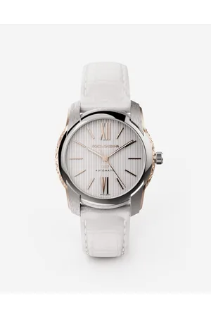 Dolce & Gabbana Dg7 Watch In Steel With Engraved Side Decoration In Gold - Man Watches Onesize