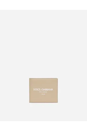 Dolce & Gabbana Calfskin Bifold Wallet With Logo - Man Wallets And Small Leather Goods Leather Onesize
