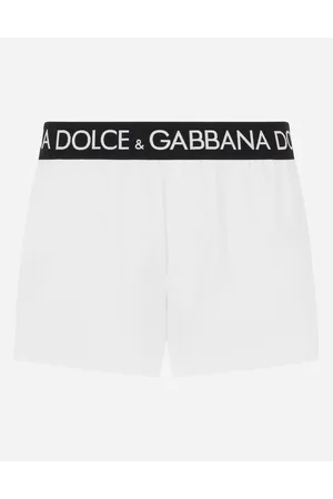 Dolce & Gabbana Short Swim Trunks With Branded Stretch Waistband - Man Beachwear Fabric 2