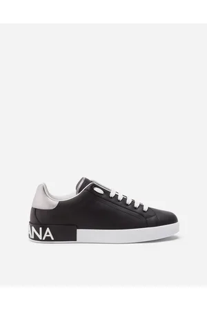 Dolce & Gabbana Calfskin Nappa Portofino Sneakers - Man Collection Multi-colored Leather 39.5