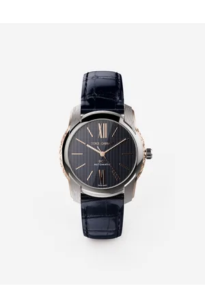 Dolce & Gabbana Dg7 Watch In Steel With Engraved Side Decoration In Gold - Man Watches Onesize