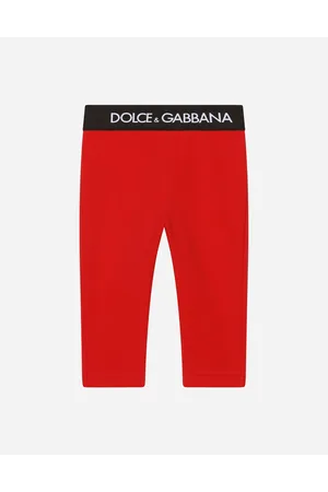 Dolce & Gabbana Interlock Leggings With Branded Elastic - Woman Trousers And Skirts 3/6 Months