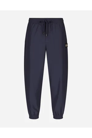 Dolce & Gabbana Nylon Jogging Pants With Branded Tag - Man Trousers And Shorts Fabric 48