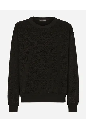 Dolce & Gabbana Jersey Sweatshirt With Flocked Logo - Man Sweatshirts Cotton 48