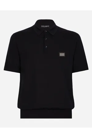 Dolce & Gabbana Wool Polo-shirt With Branded Tag - Man Sweaters And Cardigans Wool 44