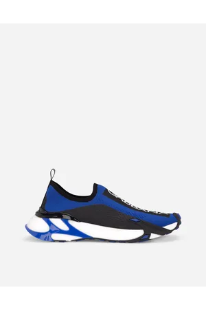Dolce & Gabbana Sorrento Sneakers In Stretch Mesh With Logo - Man Sneakers Multi-colored Fabric 44