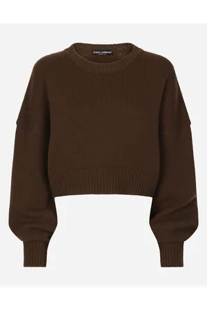 Dolce & Gabbana Wool And Cashmere Round-neck Sweater - Woman Sweaters And Cardigans Wool 36