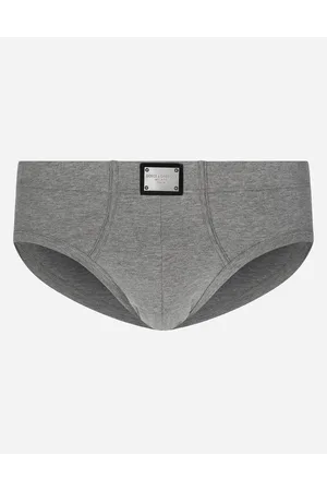 Dolce & Gabbana Slip Medio - Man Underwear And Loungewear Gray Cotton 3