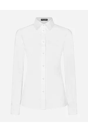 Dolce & Gabbana Stretch Poplin Shirt - Woman Shirts And Tops Cotton 36