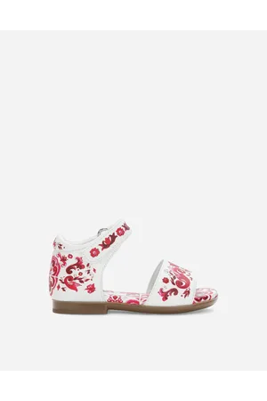 Dolce & Gabbana Printed Nappa Lambskin Sandals - Woman Shoes (24-38) Fuchsia Leather 19