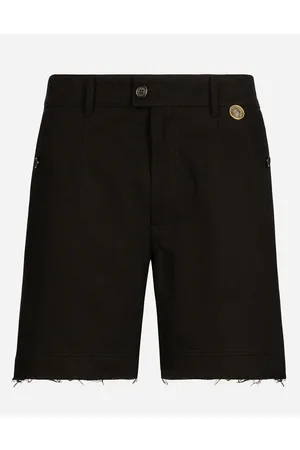 Dolce & Gabbana Coin Detail Stretch Cotton Twill Bermuda Shorts - Man Trousers And Shorts Cotton 44