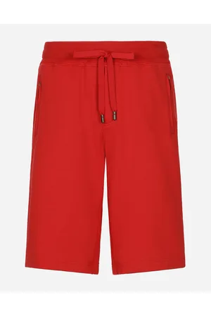 Dolce & Gabbana Jersey Jogging Shorts With Logo Tag - Man Trousers And Shorts Cotton 44
