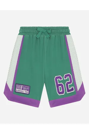 Dolce & Gabbana Jersey Jogging Shorts With Dg Sport Print - Man 3 Years