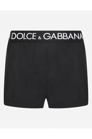 Dolce & Gabbana Short Swim Trunks With Branded Stretch Waistband - Man Beachwear Fabric 2