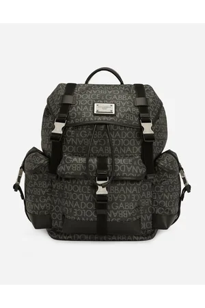 Dolce & Gabbana Coated Jacquard Backpack - Man Backpacks And Fanny Packs Multi-colored Fabric Onesize