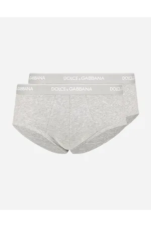 Dolce & Gabbana Stretch Cotton Brando Briefs Two-pack - Man Underwear And Loungewear Cotton 3