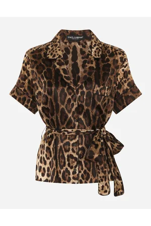 Dolce & Gabbana Belted Silk Shirt - Woman Shirts And Tops Cotton 36