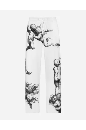 Dolce & Gabbana Cotton Jogging Pants With Angel Print - Man 44