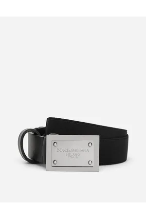 Dolce & Gabbana Belt With Logo Tag - Man Accessories Fabric S