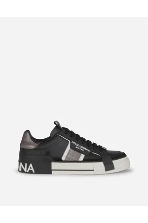 Dolce & Gabbana Calfskin 2.zero Custom Sneakers With Contrasting Details - Man Sneakers Multi-colored Leather 44