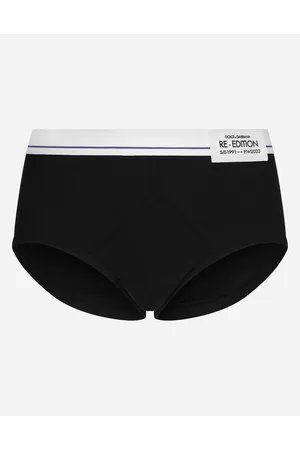 Dolce & Gabbana Fine-rib Cotton Brando Briefs With Re-edition Label - Man Underwear And Loungewear Cotton 3