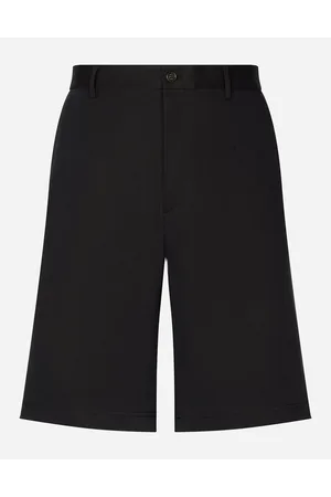 Dolce & Gabbana Stretch Cotton Shorts With Branded Tag - Man Trousers And Shorts Cotton 44