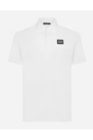 Dolce & Gabbana Cotton Piqué Polo-shirt With Branded Tag - Man T-shirts And Polos Cotton 44