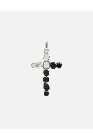 Dolce & Gabbana Anna Charm In Gold 18kt With Colourless Topazes, Grey And Black Spinels - Woman Charms Acetate Onesize