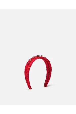 Dolce & Gabbana Headband With Jewellery Application - Woman Multi-colored Viscose Onesize